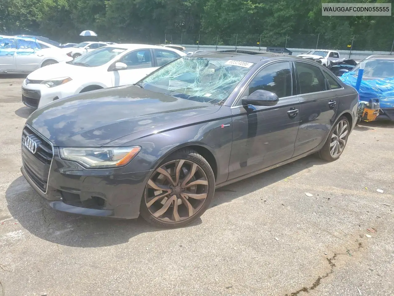 2013 Audi A6 Premium Plus VIN: WAUGGAFC0DN055555 Lot: 60324096