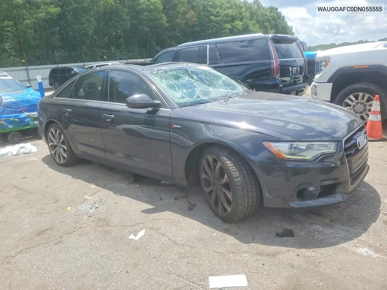 2013 Audi A6 Premium Plus VIN: WAUGGAFC0DN055555 Lot: 60324096
