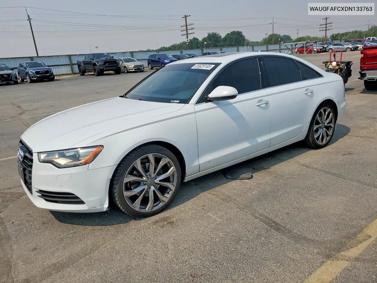 2013 Audi A6 Premium Plus VIN: WAUGFAFCXDN133763 Lot: 85629105