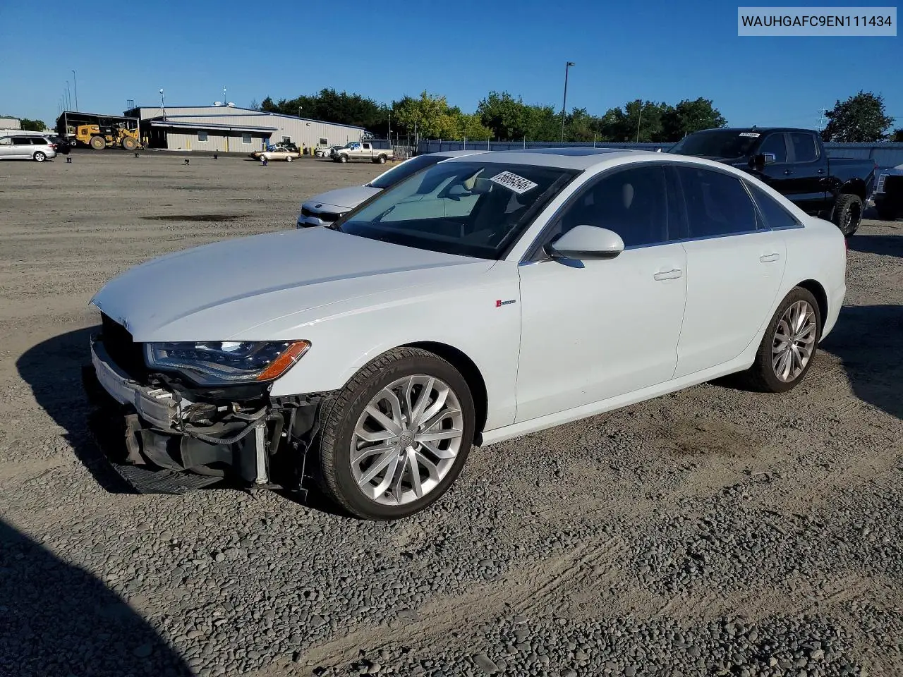 2014 Audi A6 Prestige VIN: WAUHGAFC9EN111434 Lot: 56664546