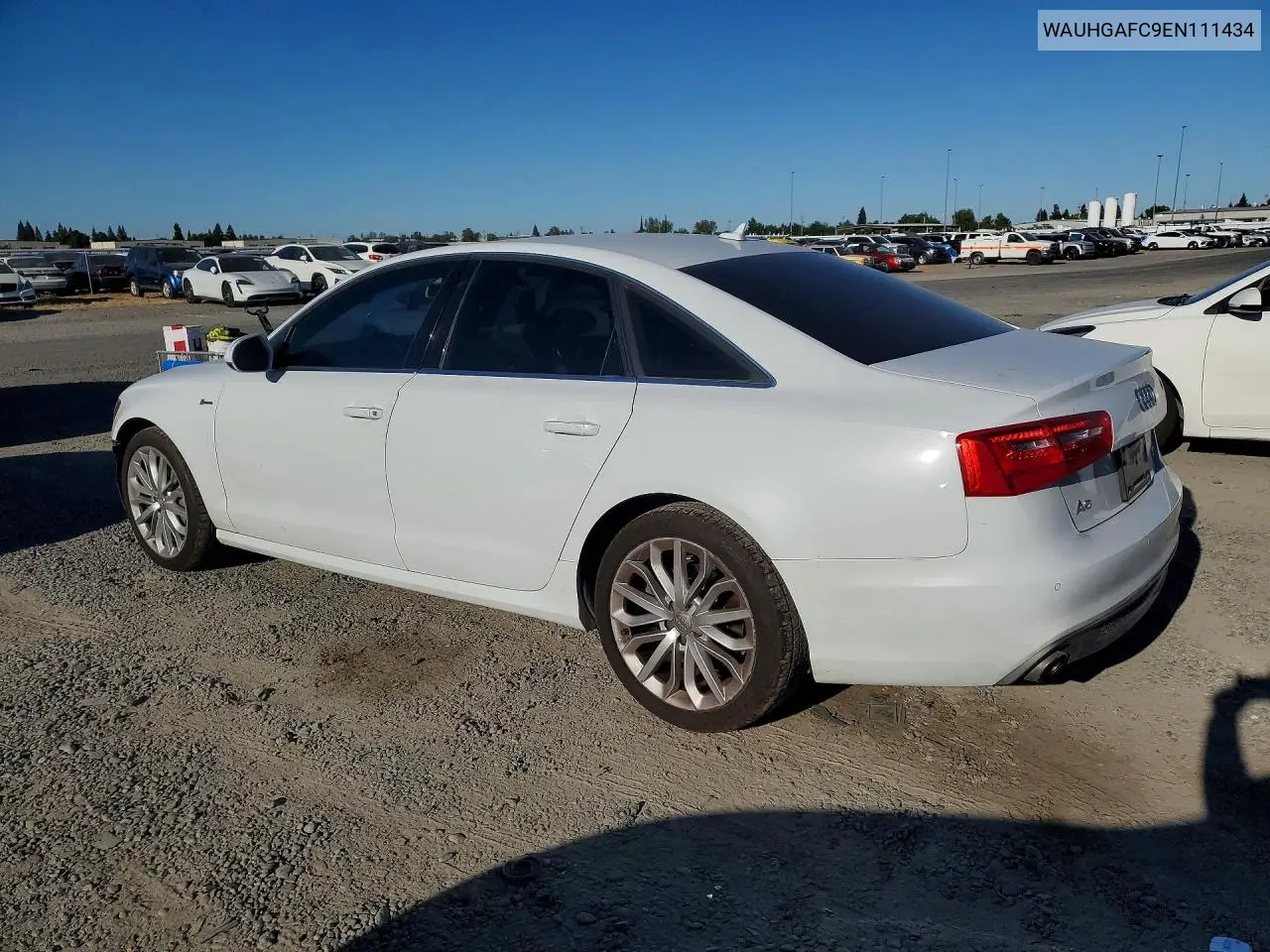 2014 Audi A6 Prestige VIN: WAUHGAFC9EN111434 Lot: 56664546