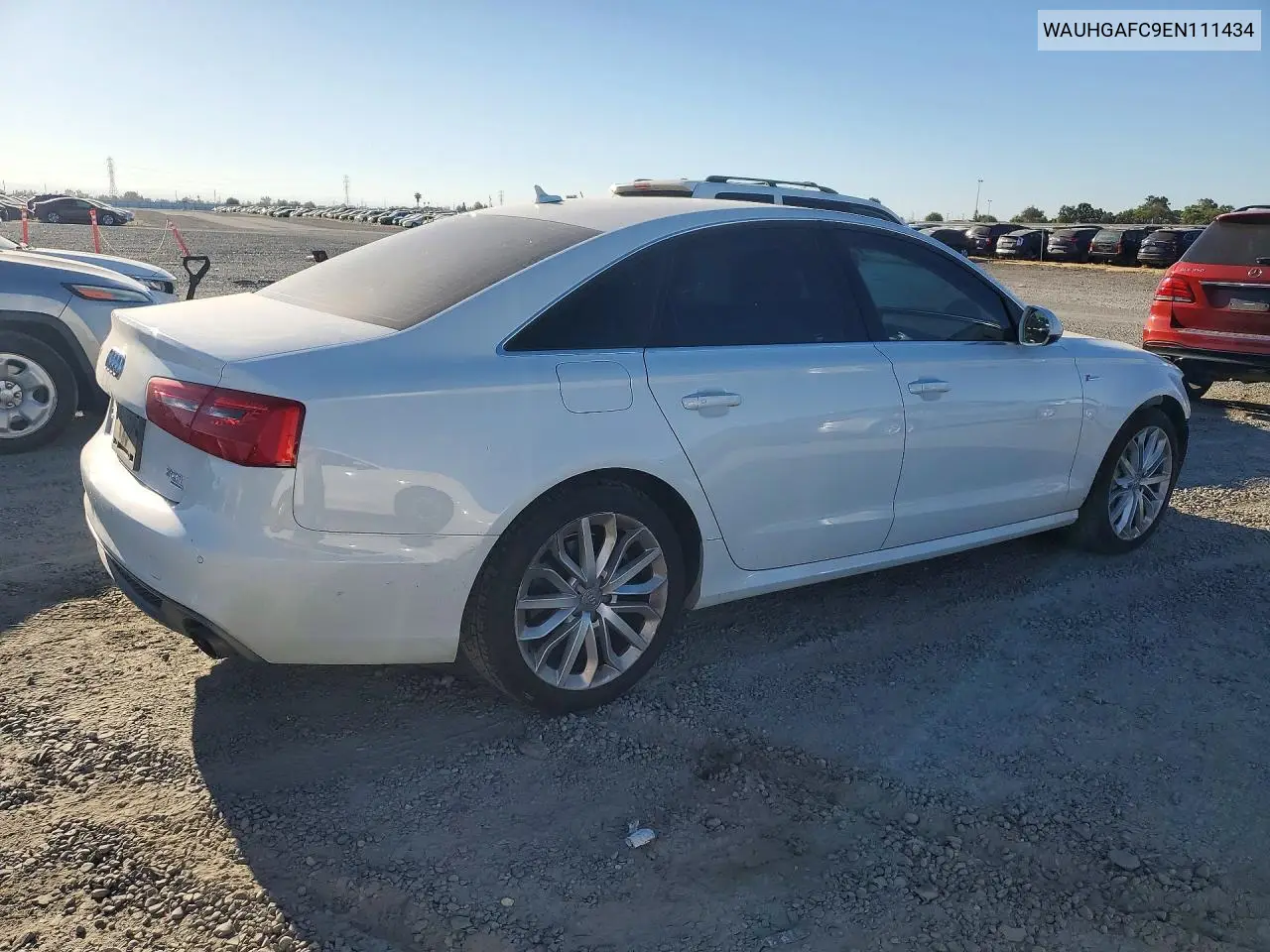 2014 Audi A6 Prestige VIN: WAUHGAFC9EN111434 Lot: 56664546
