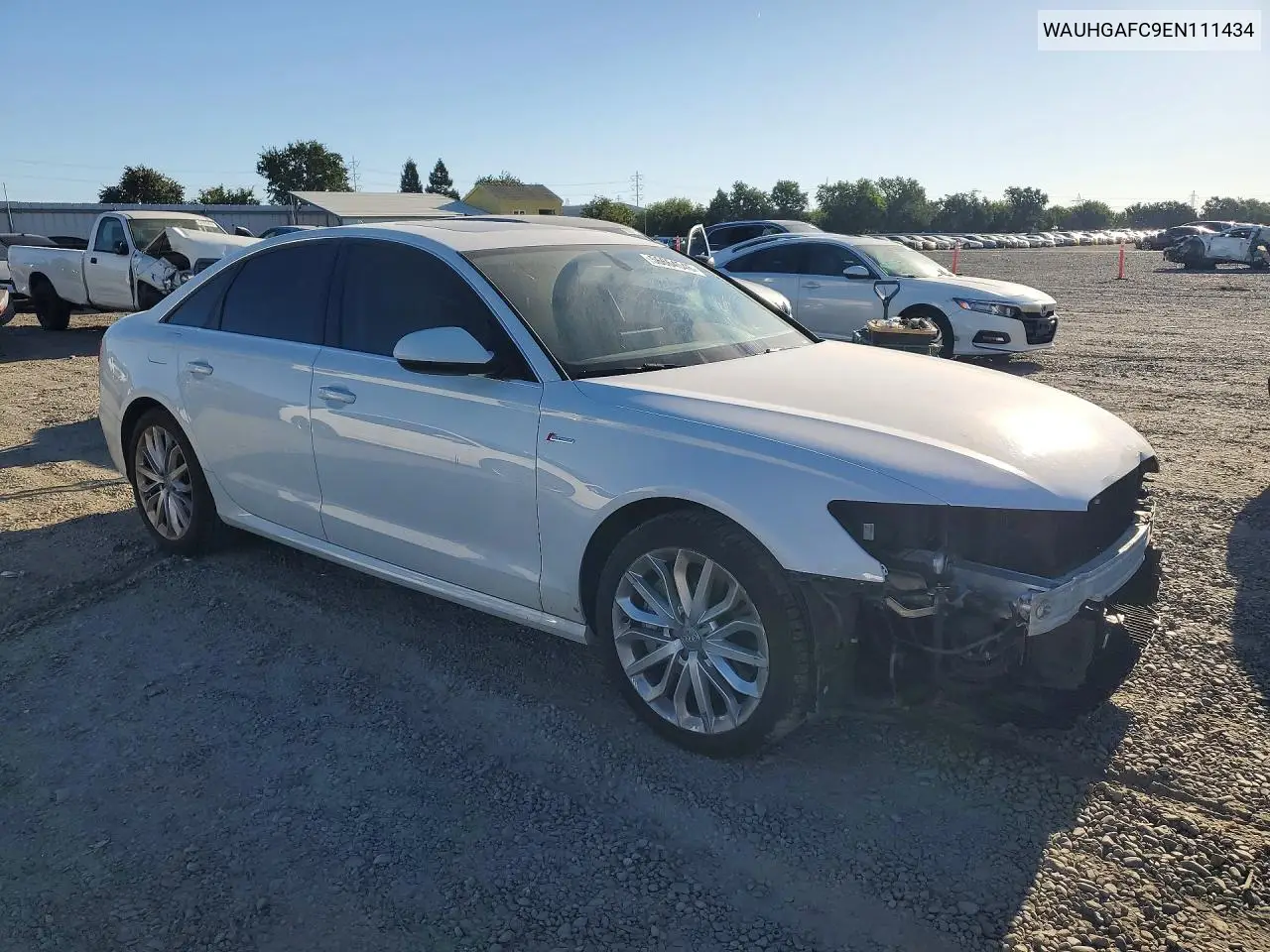 2014 Audi A6 Prestige VIN: WAUHGAFC9EN111434 Lot: 56664546