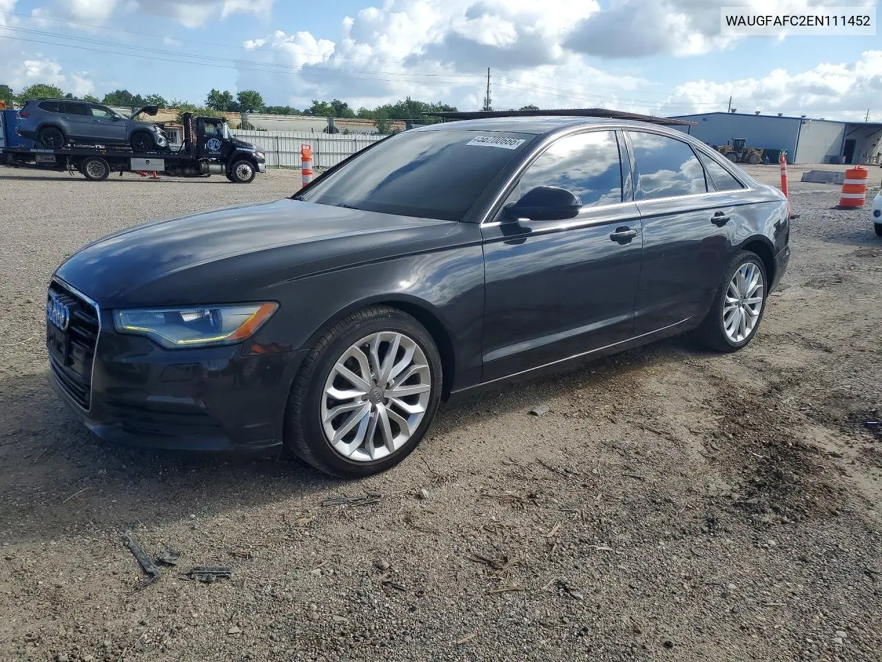 2014 Audi A6 Premium Plus VIN: WAUGFAFC2EN111452 Lot: 56700666