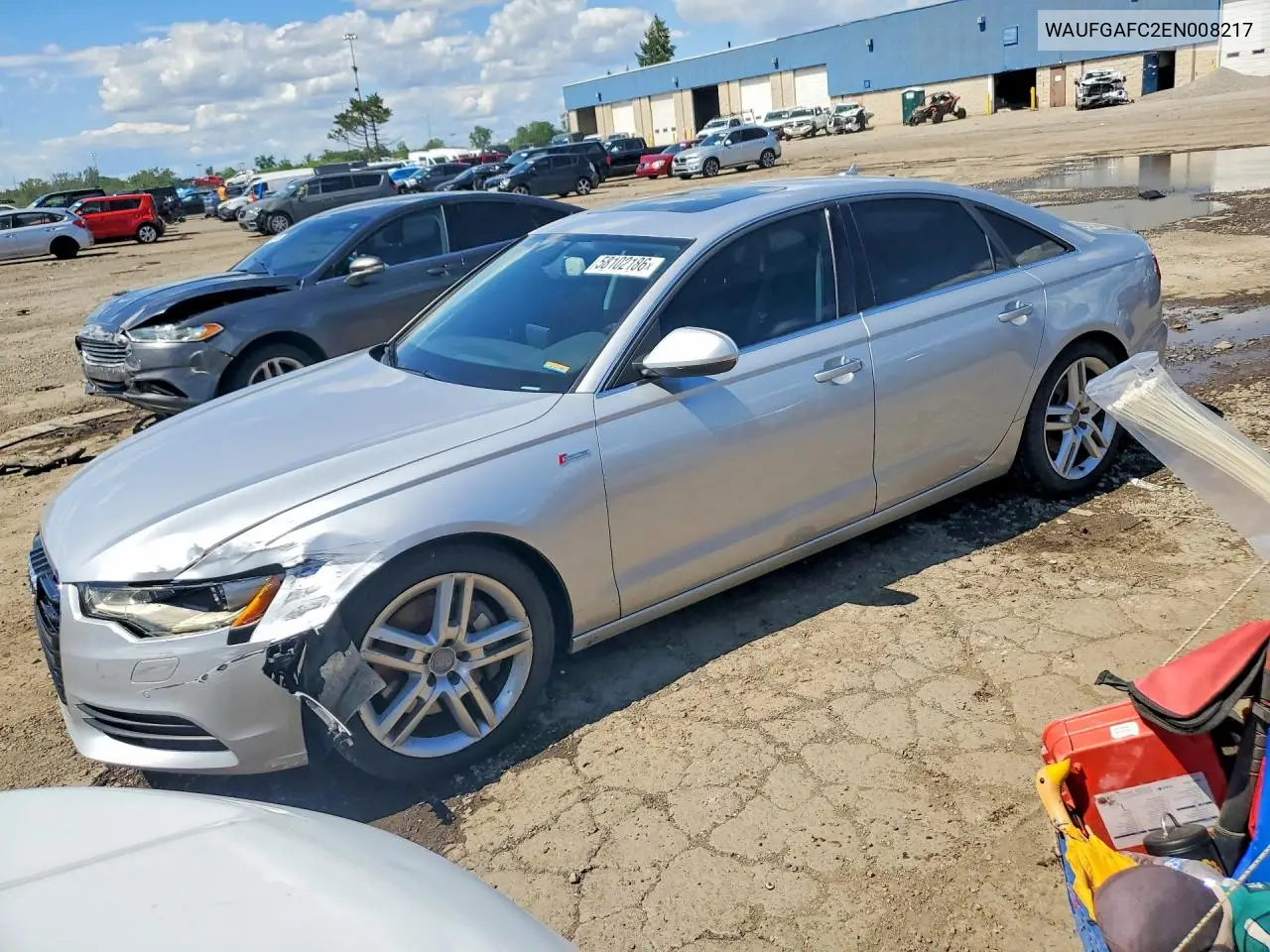2014 Audi A6 Premium Plus VIN: WAUFGAFC2EN008217 Lot: 58102186