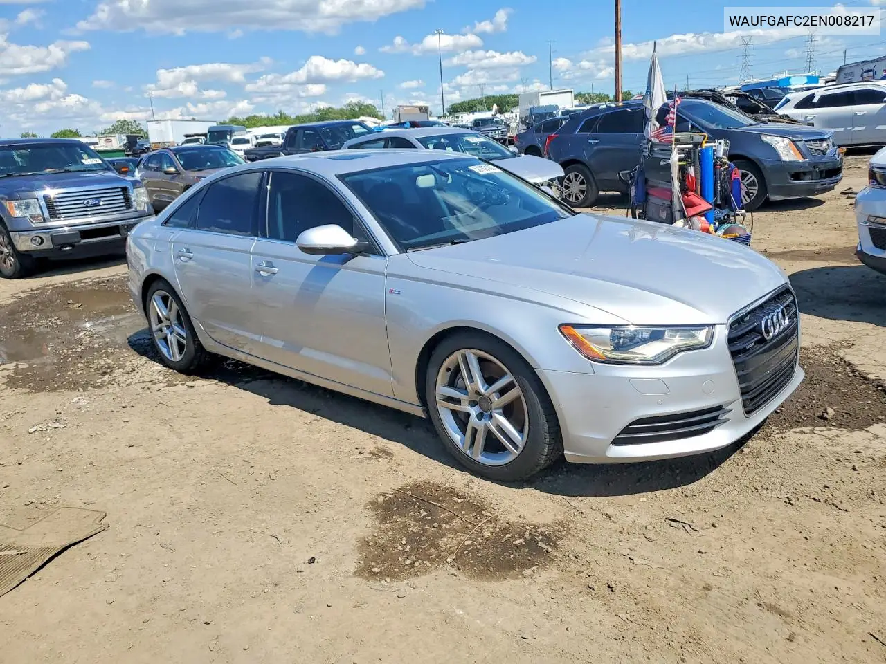 2014 Audi A6 Premium Plus VIN: WAUFGAFC2EN008217 Lot: 58102186
