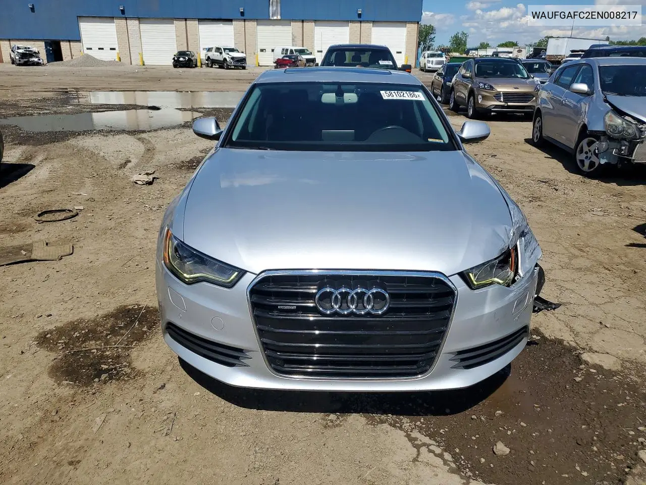 2014 Audi A6 Premium Plus VIN: WAUFGAFC2EN008217 Lot: 58102186
