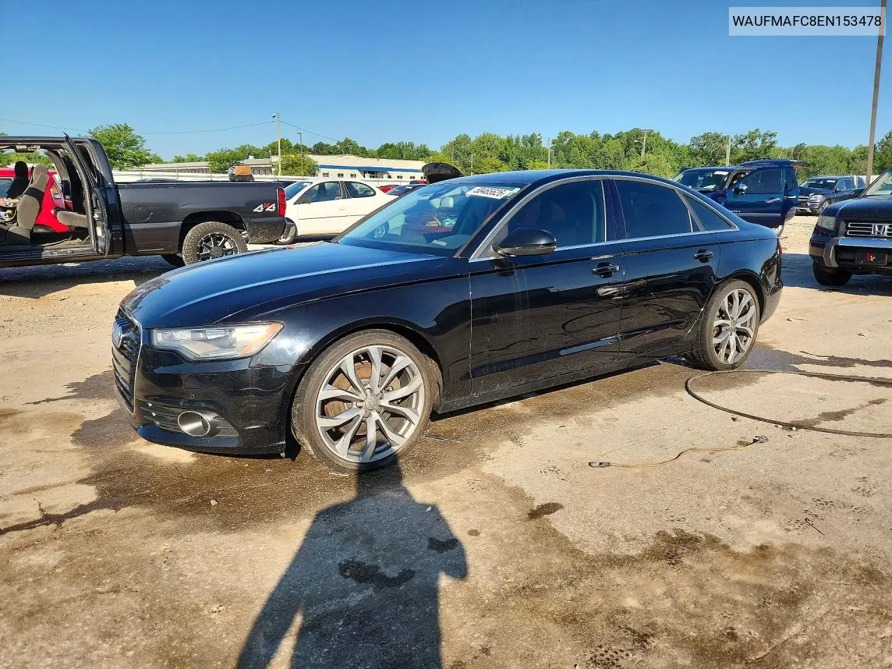 2014 Audi A6 Premium Plus VIN: WAUFMAFC8EN153478 Lot: 58465626
