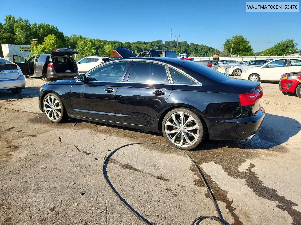 2014 Audi A6 Premium Plus VIN: WAUFMAFC8EN153478 Lot: 58465626