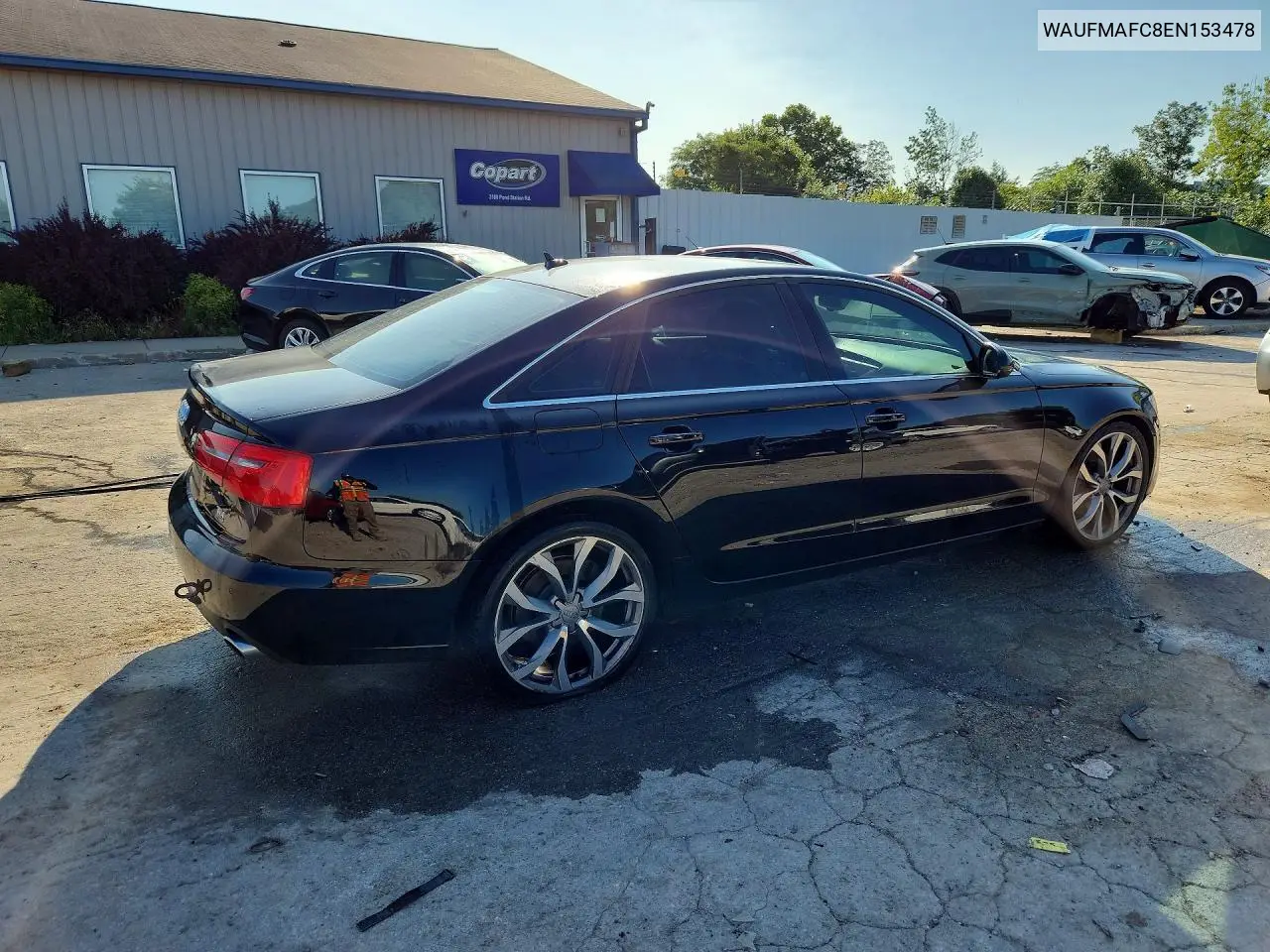 2014 Audi A6 Premium Plus VIN: WAUFMAFC8EN153478 Lot: 58465626