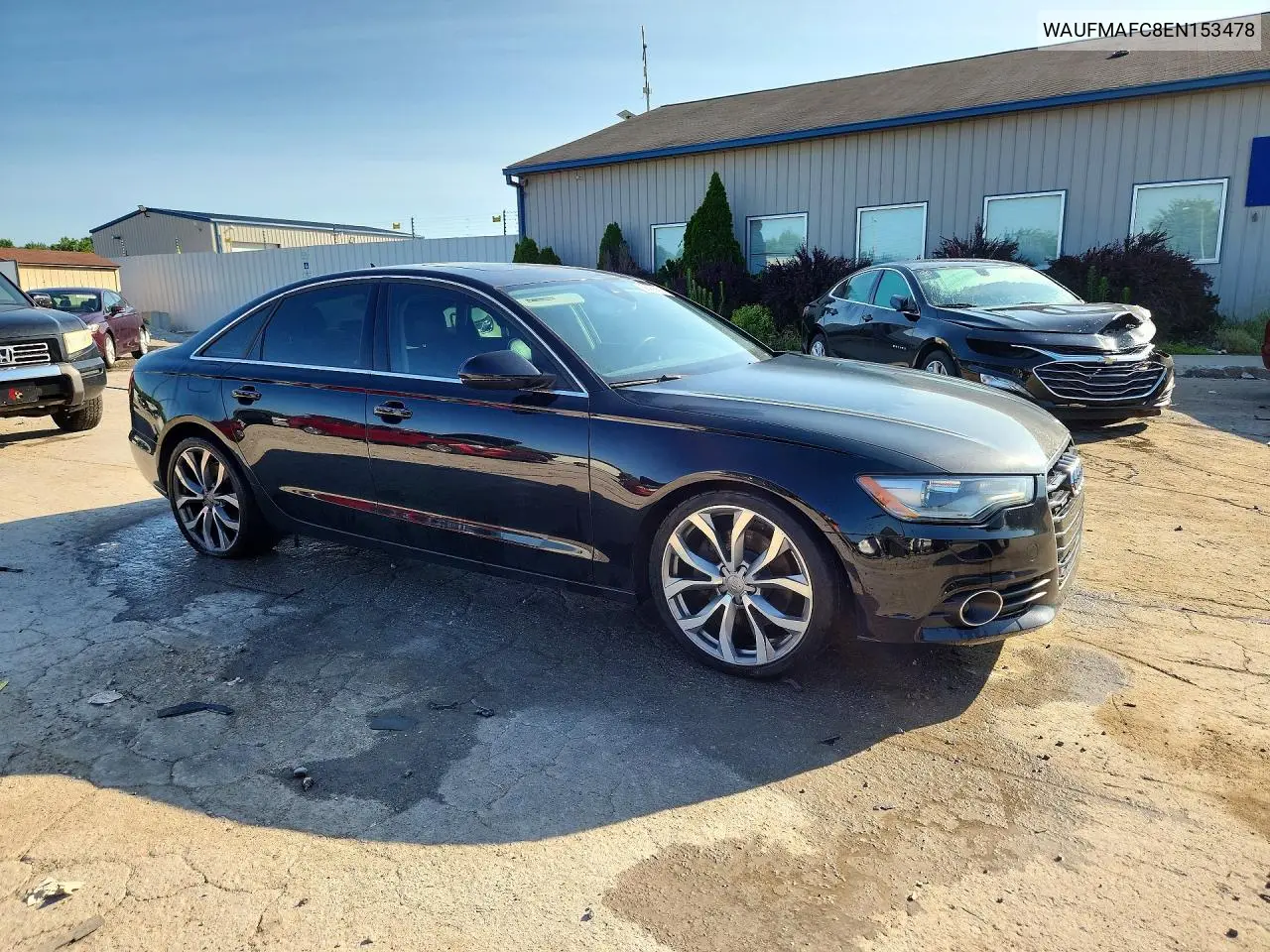 2014 Audi A6 Premium Plus VIN: WAUFMAFC8EN153478 Lot: 58465626