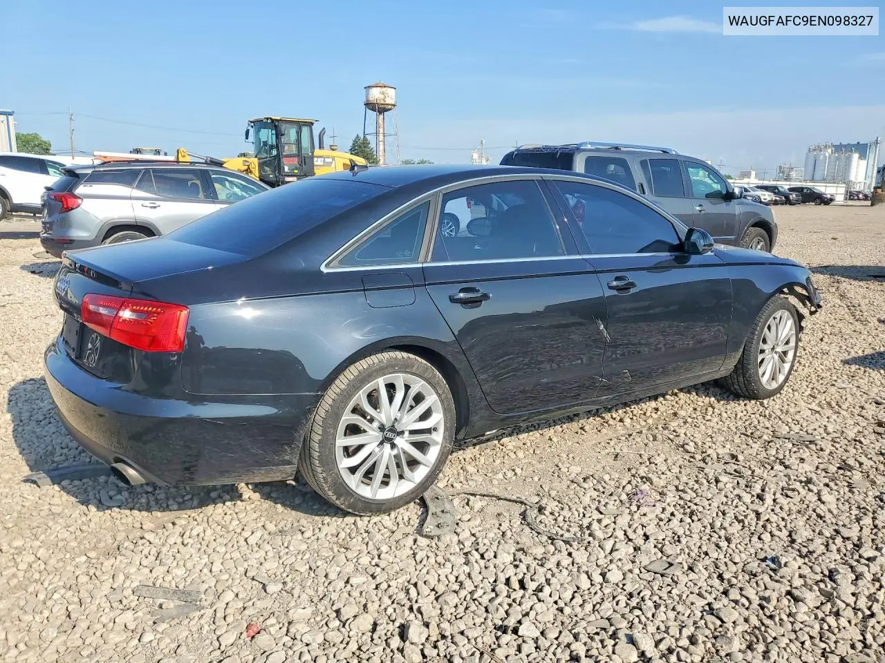 2014 Audi A6 Premium Plus VIN: WAUGFAFC9EN098327 Lot: 59619756