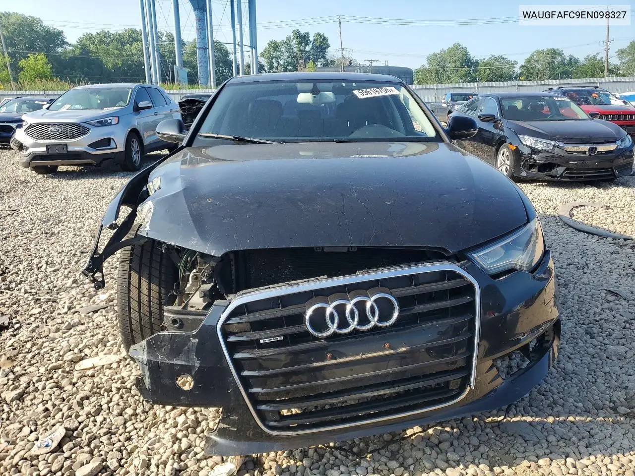 2014 Audi A6 Premium Plus VIN: WAUGFAFC9EN098327 Lot: 59619756