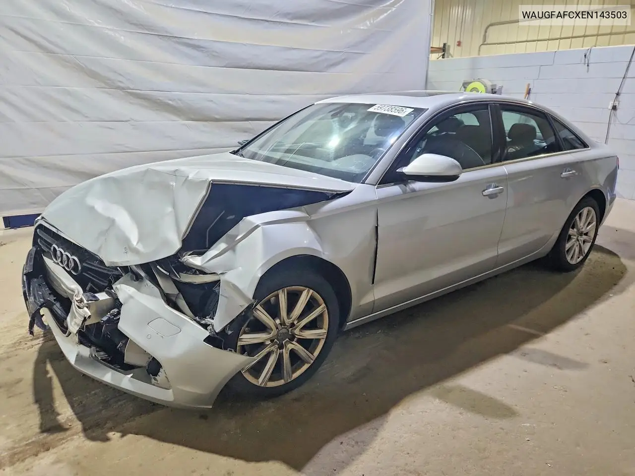 2014 Audi A6 Premium Plus VIN: WAUGFAFCXEN143503 Lot: 59738596