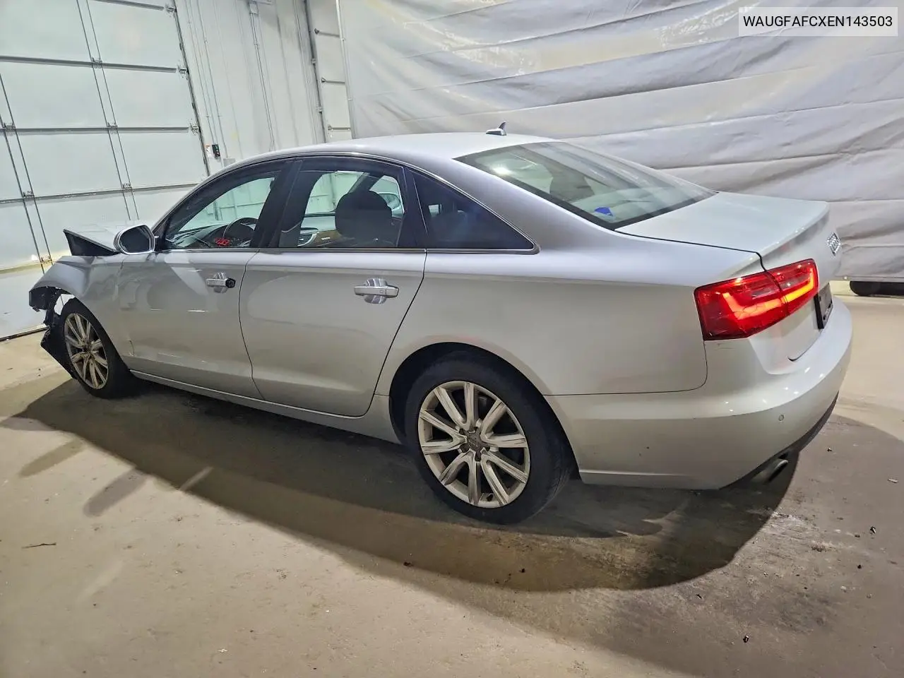 2014 Audi A6 Premium Plus VIN: WAUGFAFCXEN143503 Lot: 59738596