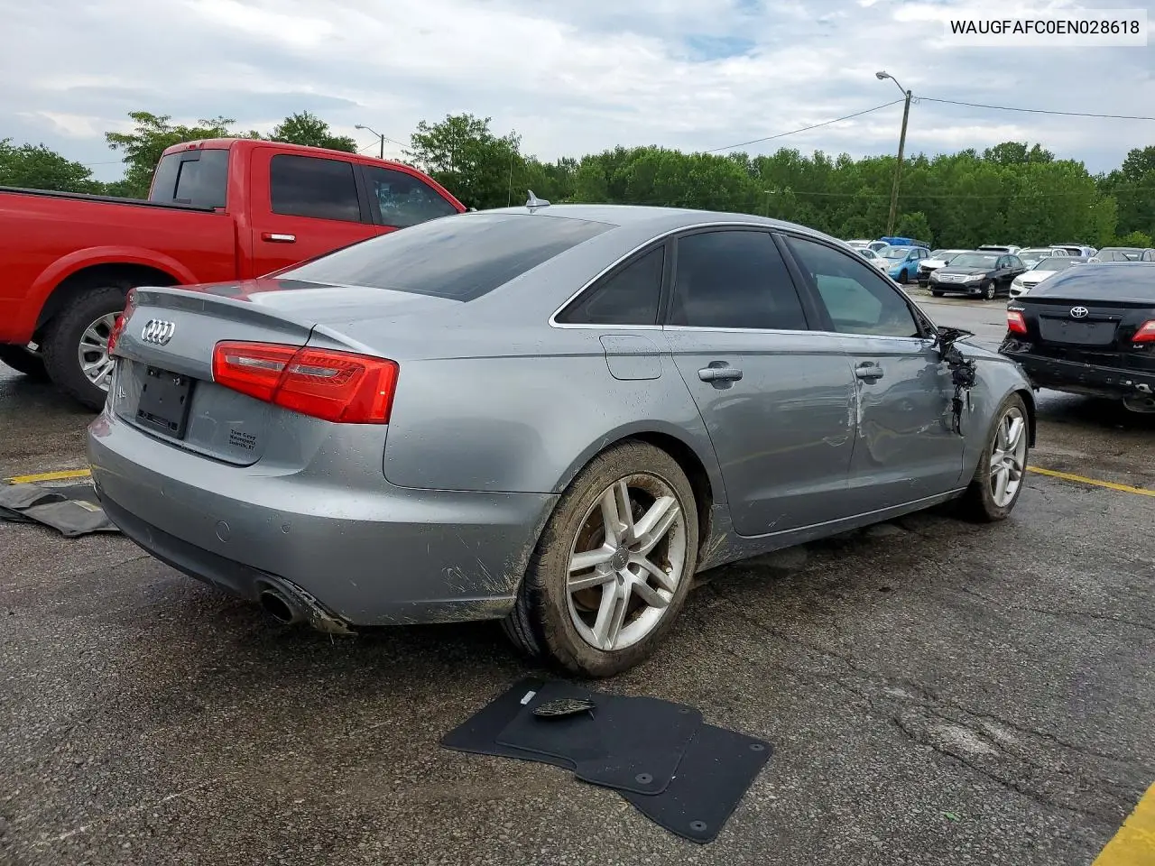 2014 Audi A6 Premium Plus VIN: WAUGFAFC0EN028618 Lot: 60022716