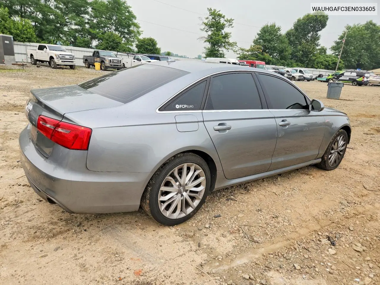 2014 Audi A6 Prestige VIN: WAUHGAFC3EN033605 Lot: 60178356