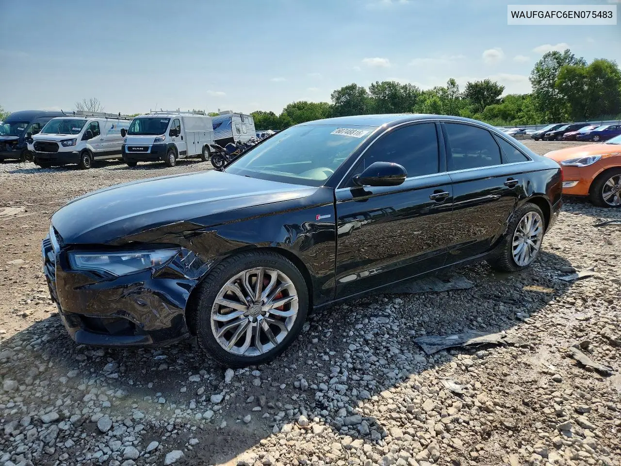 2014 Audi A6 Premium Plus VIN: WAUFGAFC6EN075483 Lot: 60748816