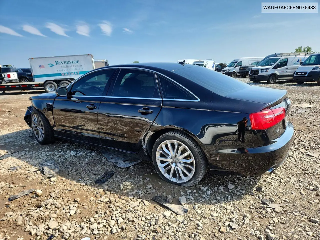 2014 Audi A6 Premium Plus VIN: WAUFGAFC6EN075483 Lot: 60748816