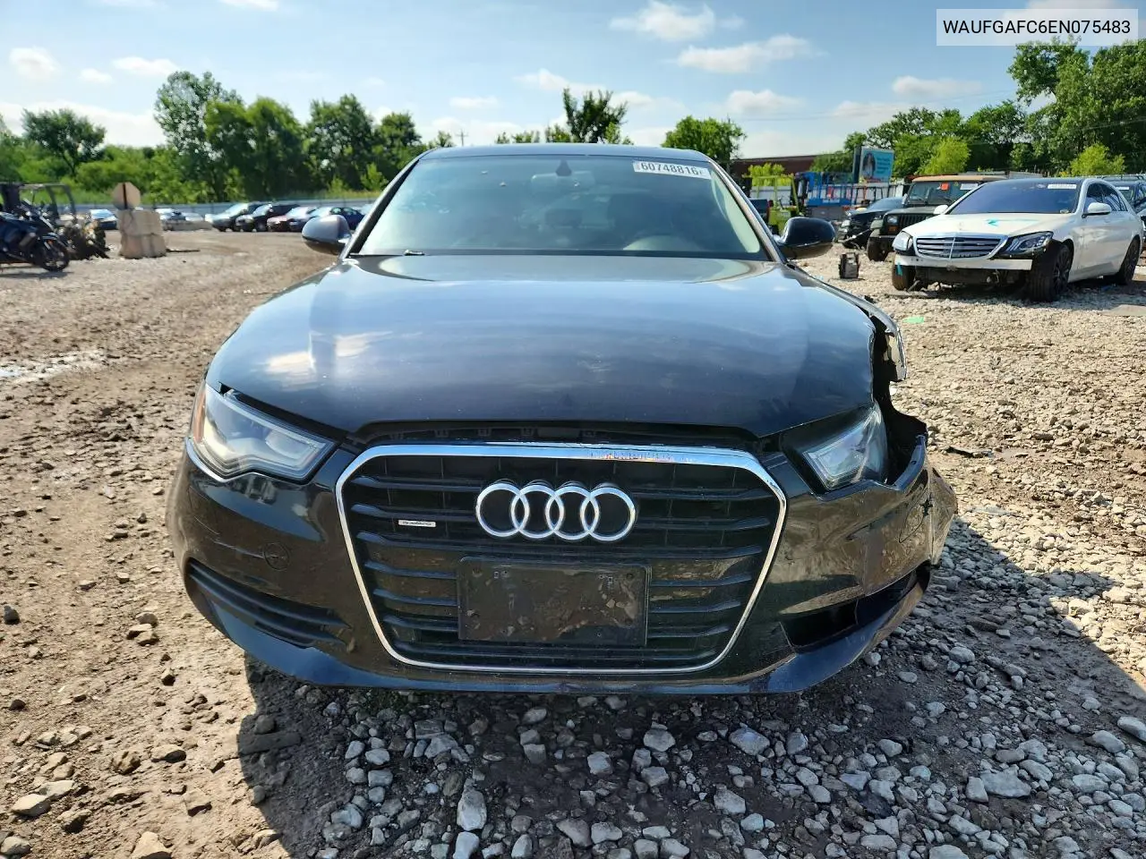 2014 Audi A6 Premium Plus VIN: WAUFGAFC6EN075483 Lot: 60748816