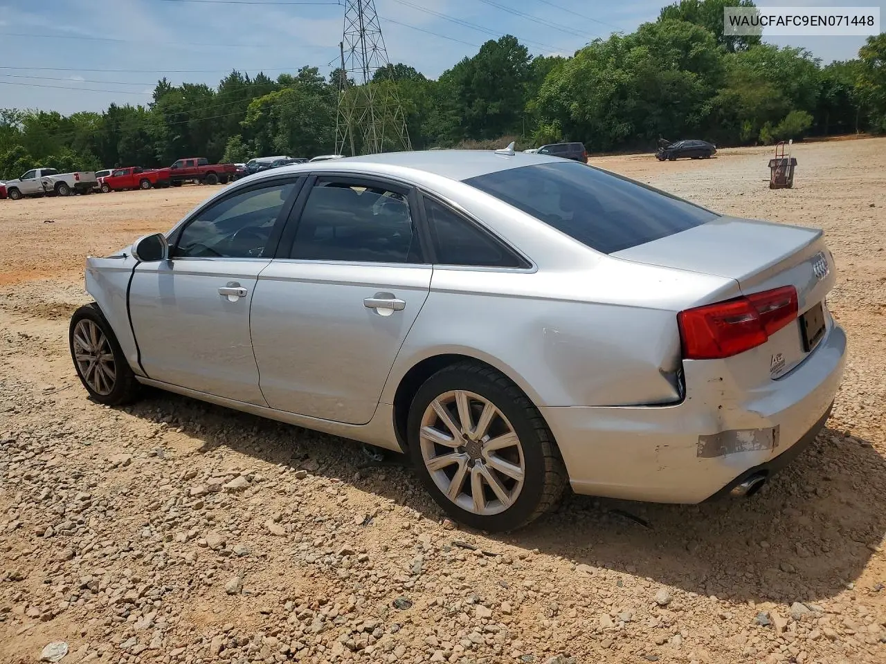 2014 Audi A6 Premium VIN: WAUCFAFC9EN071448 Lot: 60837536
