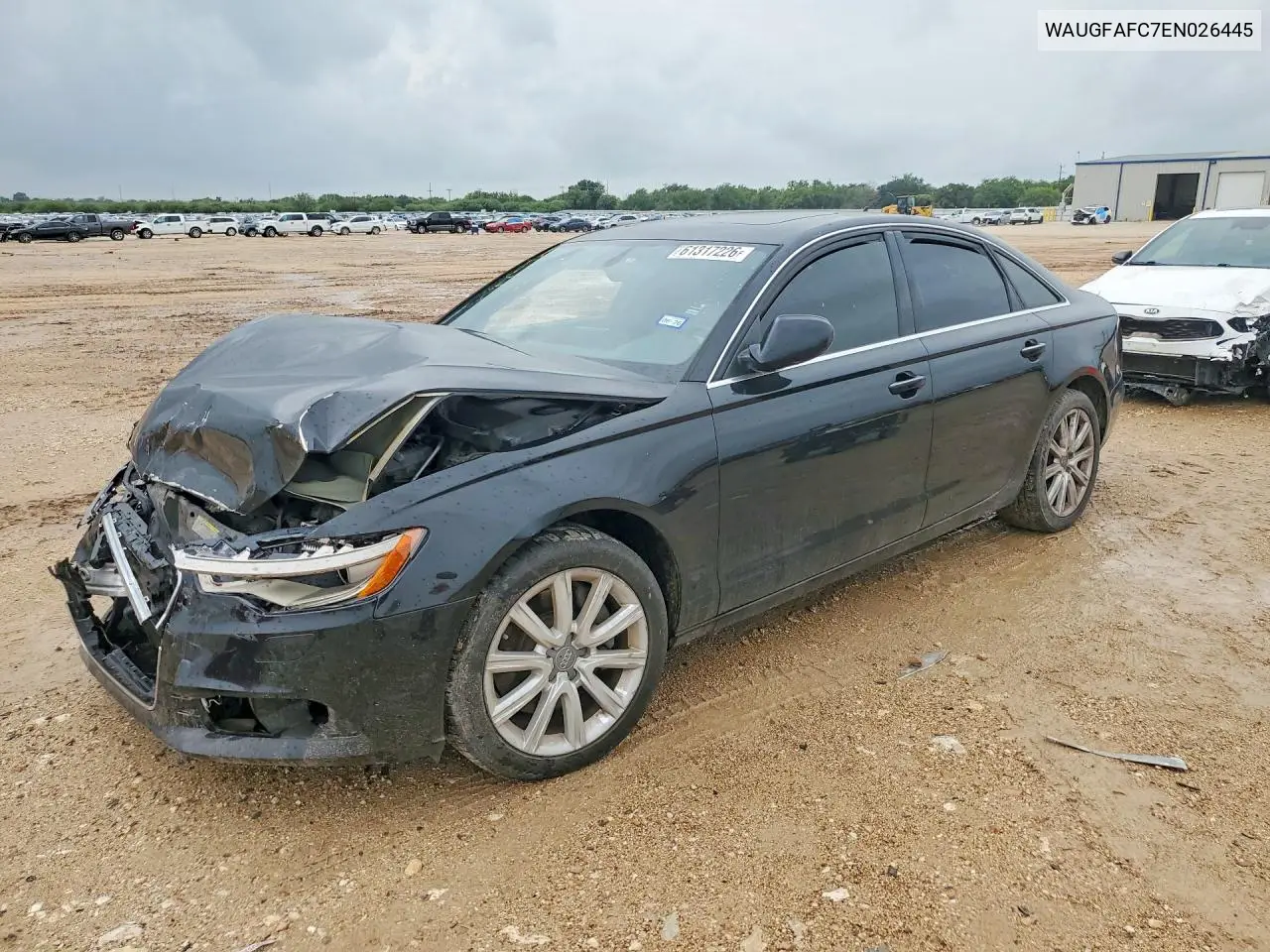 2014 Audi A6 Premium Plus VIN: WAUGFAFC7EN026445 Lot: 61317226