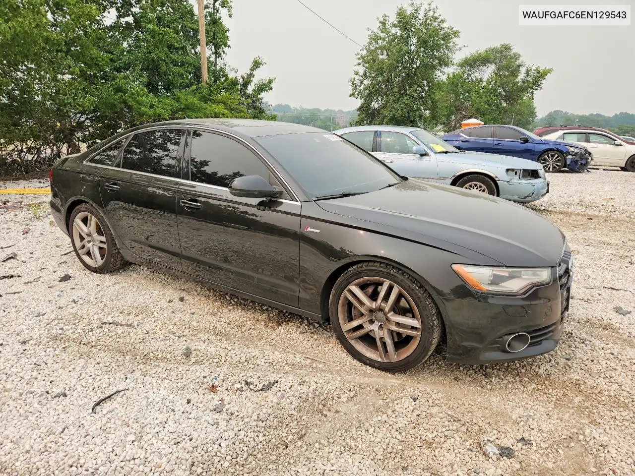 2014 Audi A6 Premium Plus VIN: WAUFGAFC6EN129543 Lot: 61591266