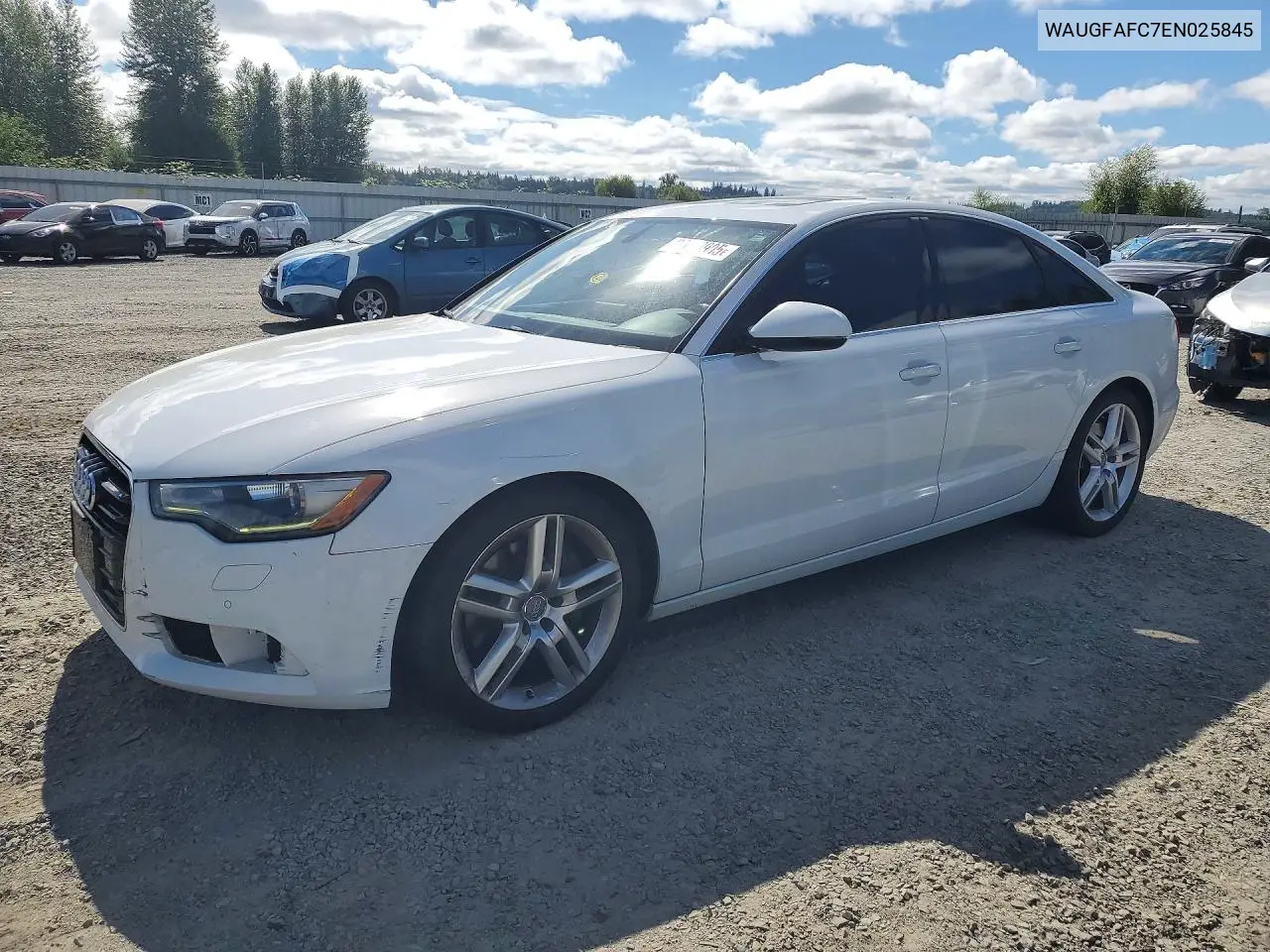 2014 Audi A6 Premium Plus VIN: WAUGFAFC7EN025845 Lot: 85620905