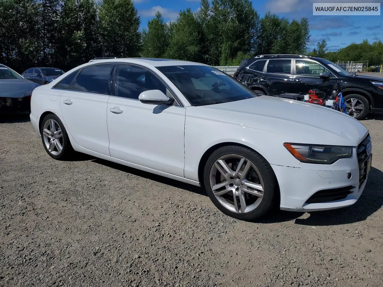 2014 Audi A6 Premium Plus VIN: WAUGFAFC7EN025845 Lot: 85620905