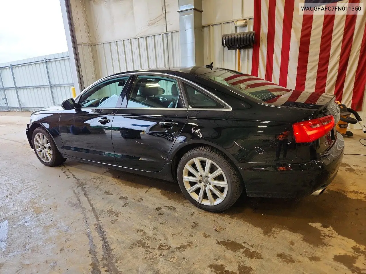 2015 Audi A6 Premium Plus VIN: WAUGFAFC7FN011350 Lot: 57234706