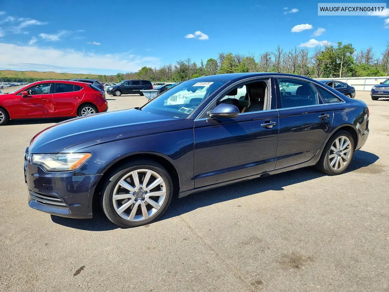 2015 Audi A6 Premium Plus VIN: WAUGFAFCXFN004117 Lot: 57555876