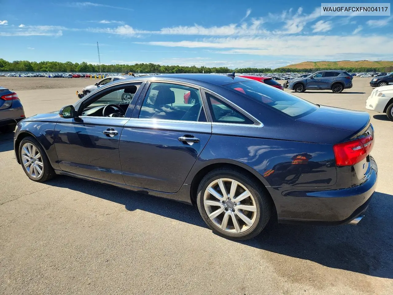 2015 Audi A6 Premium Plus VIN: WAUGFAFCXFN004117 Lot: 57555876