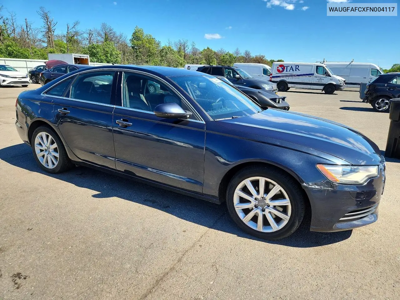 2015 Audi A6 Premium Plus VIN: WAUGFAFCXFN004117 Lot: 57555876