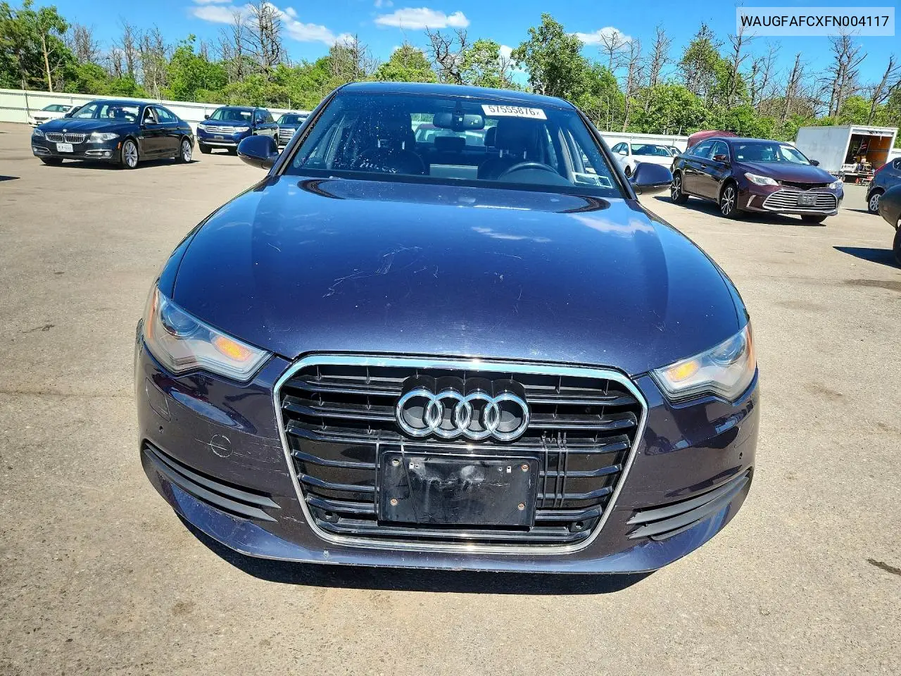 2015 Audi A6 Premium Plus VIN: WAUGFAFCXFN004117 Lot: 57555876
