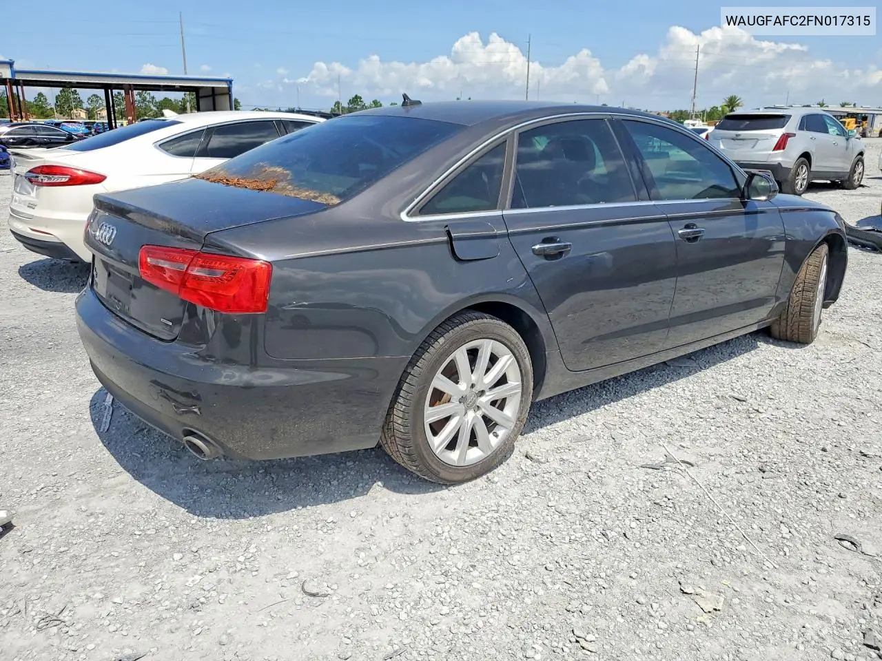 2015 Audi A6 Premium Plus VIN: WAUGFAFC2FN017315 Lot: 58000906
