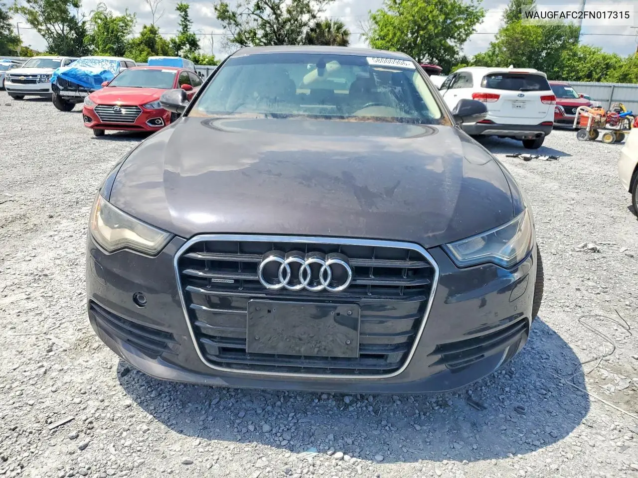 2015 Audi A6 Premium Plus VIN: WAUGFAFC2FN017315 Lot: 58000906