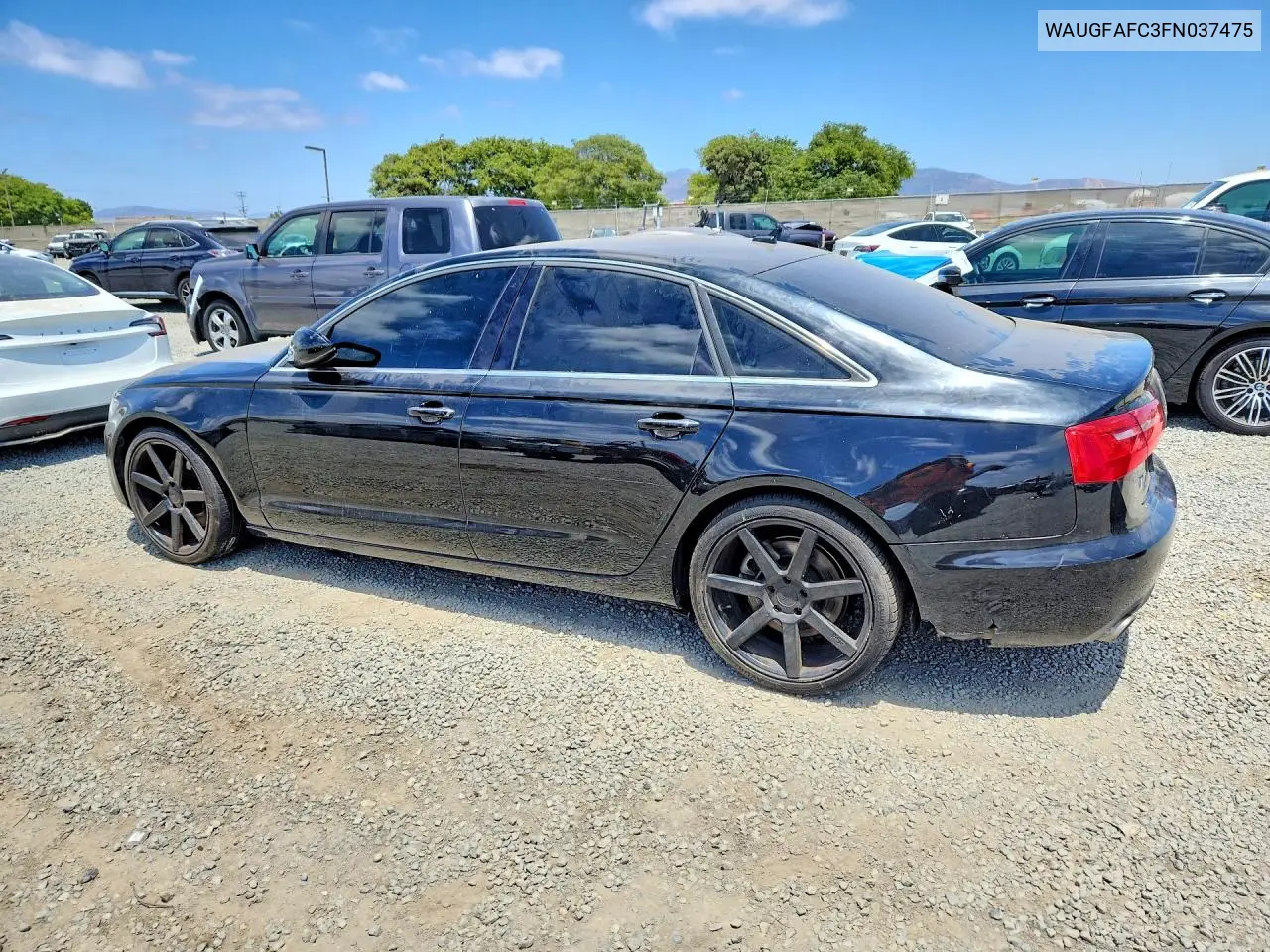 2015 Audi A6 Premium Plus VIN: WAUGFAFC3FN037475 Lot: 58033966