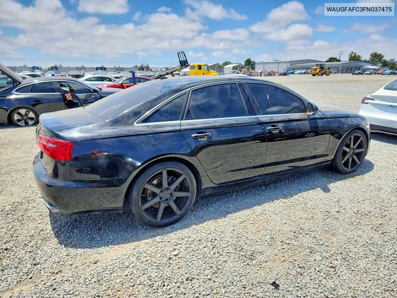 2015 Audi A6 Premium Plus VIN: WAUGFAFC3FN037475 Lot: 58033966