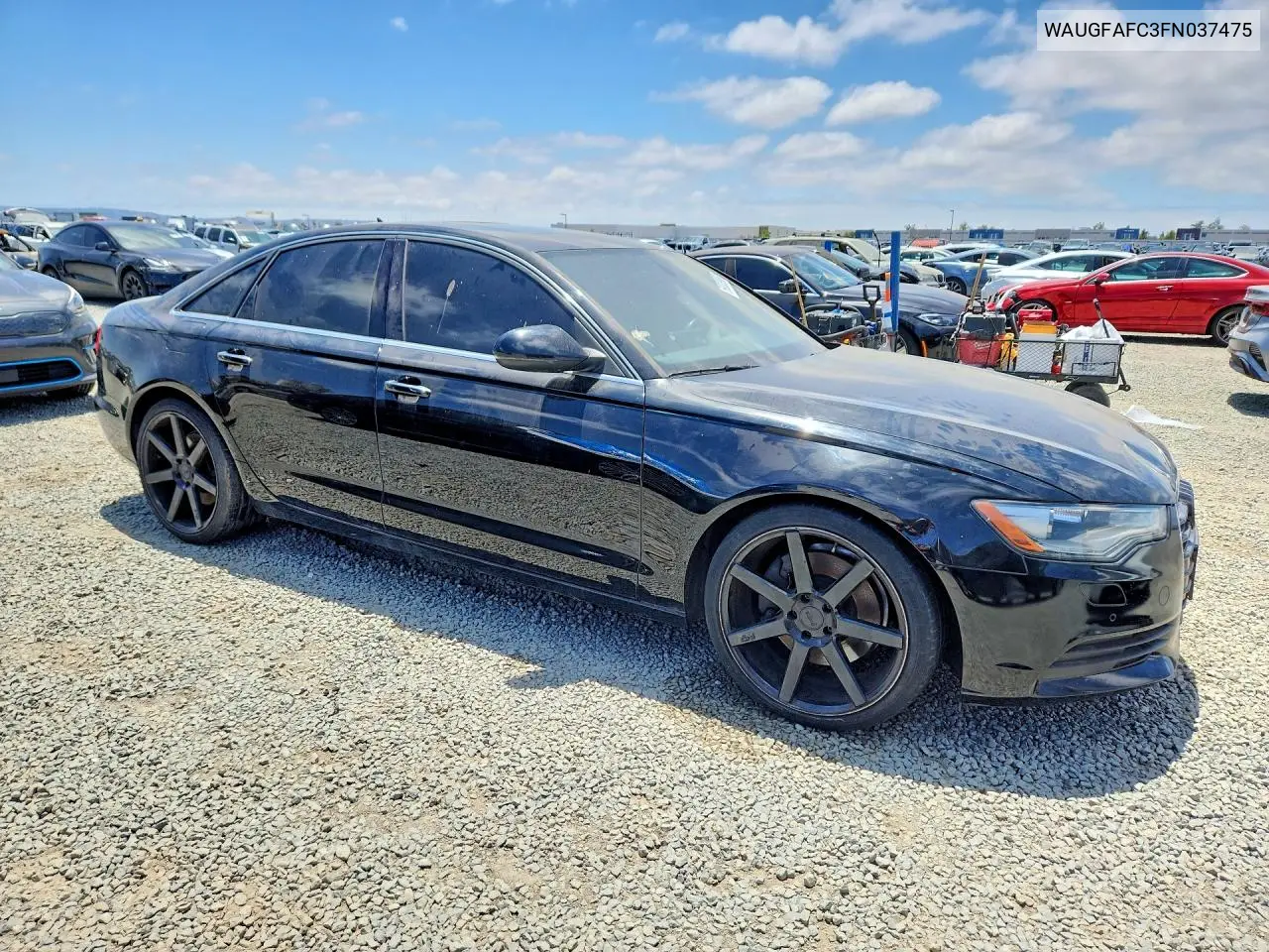 2015 Audi A6 Premium Plus VIN: WAUGFAFC3FN037475 Lot: 58033966