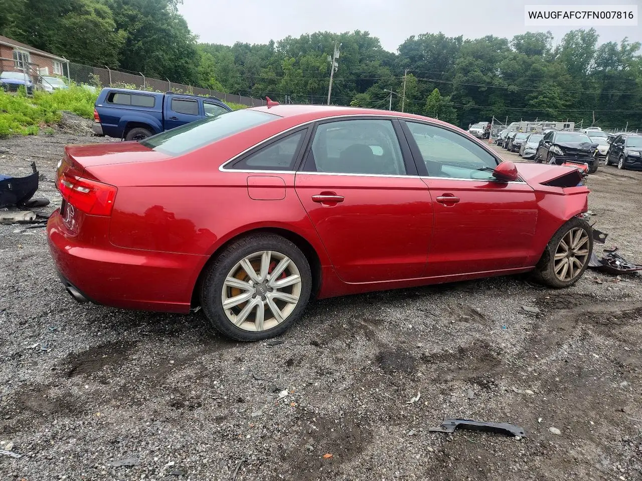 2015 Audi A6 Premium Plus VIN: WAUGFAFC7FN007816 Lot: 58159276