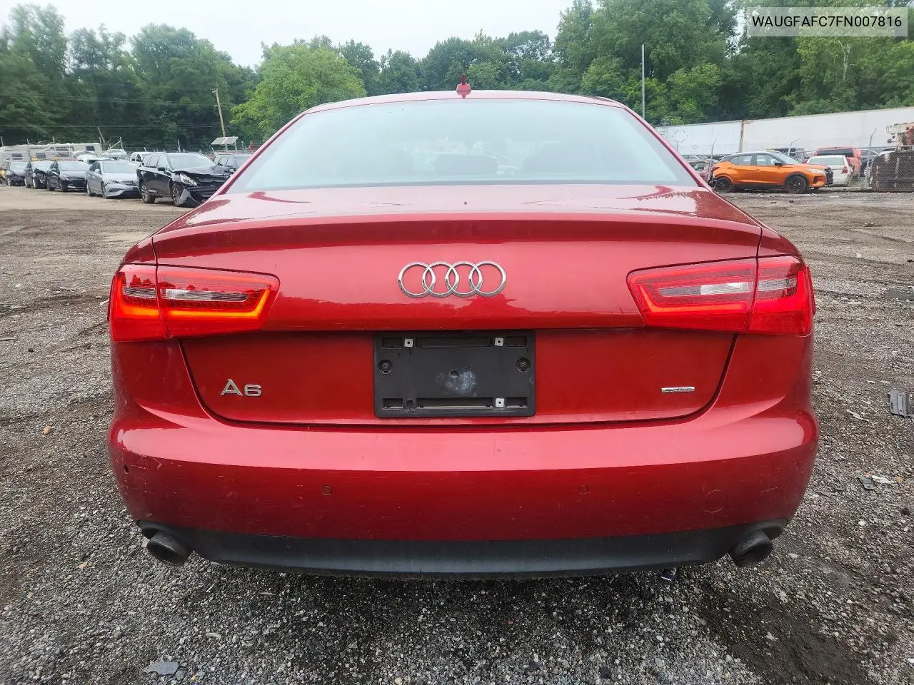 2015 Audi A6 Premium Plus VIN: WAUGFAFC7FN007816 Lot: 58159276