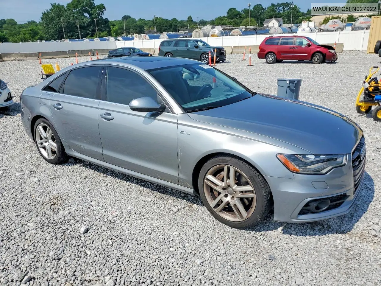 2015 Audi A6 Prestige VIN: WAUHGAFC5FN027922 Lot: 59739156