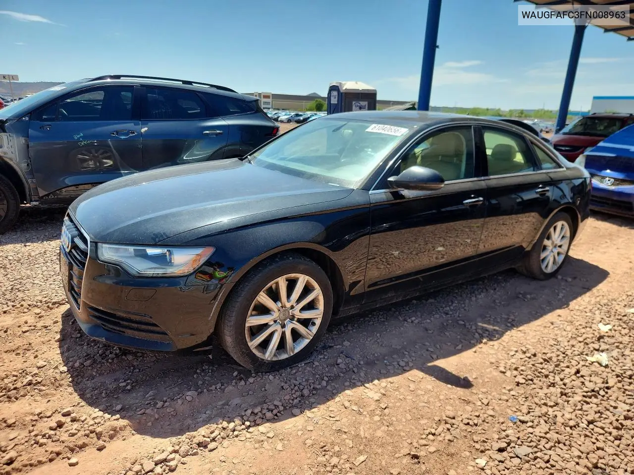 2015 Audi A6 Premium Plus VIN: WAUGFAFC3FN008963 Lot: 61040656