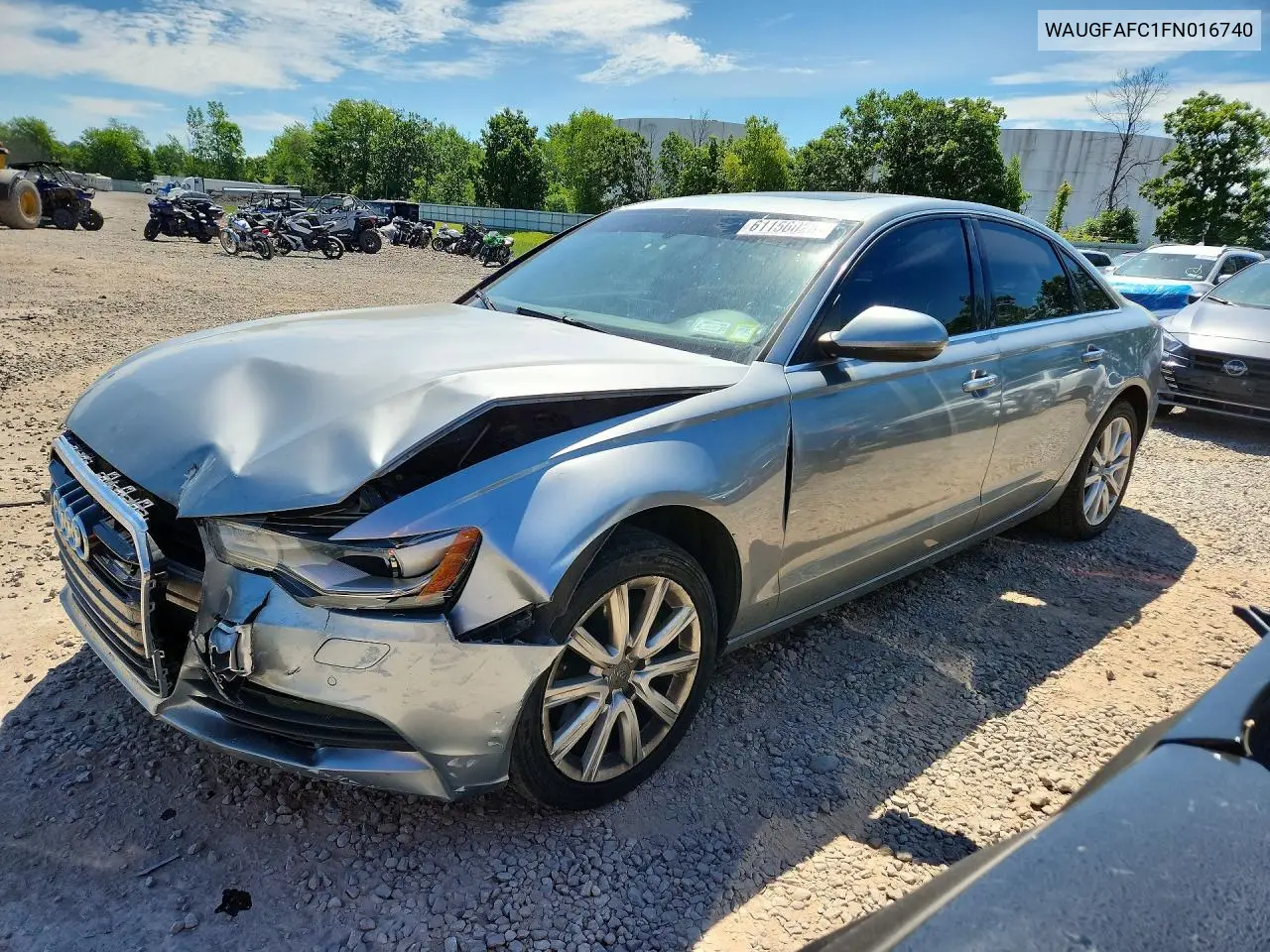 2015 Audi A6 Premium Plus VIN: WAUGFAFC1FN016740 Lot: 61156026
