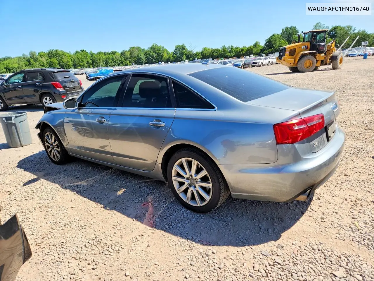 2015 Audi A6 Premium Plus VIN: WAUGFAFC1FN016740 Lot: 61156026