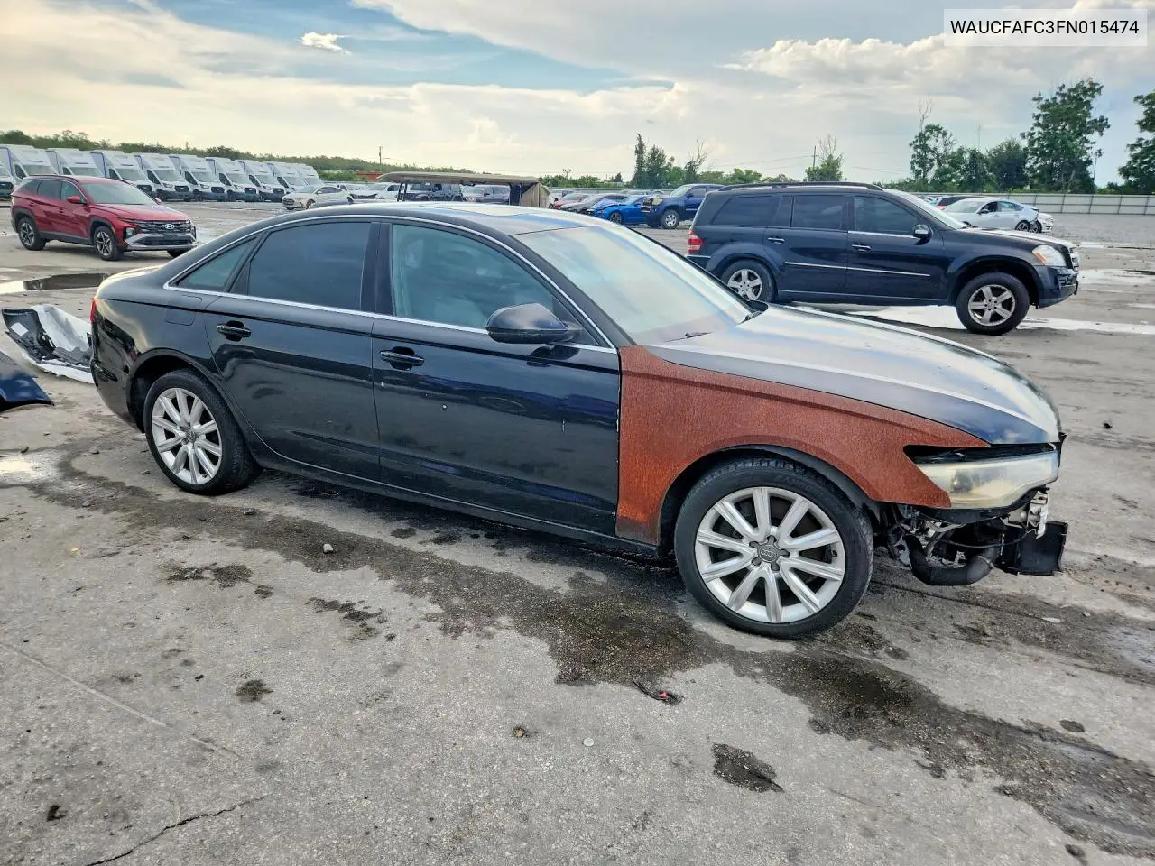 2015 Audi A6 Premium VIN: WAUCFAFC3FN015474 Lot: 61558206