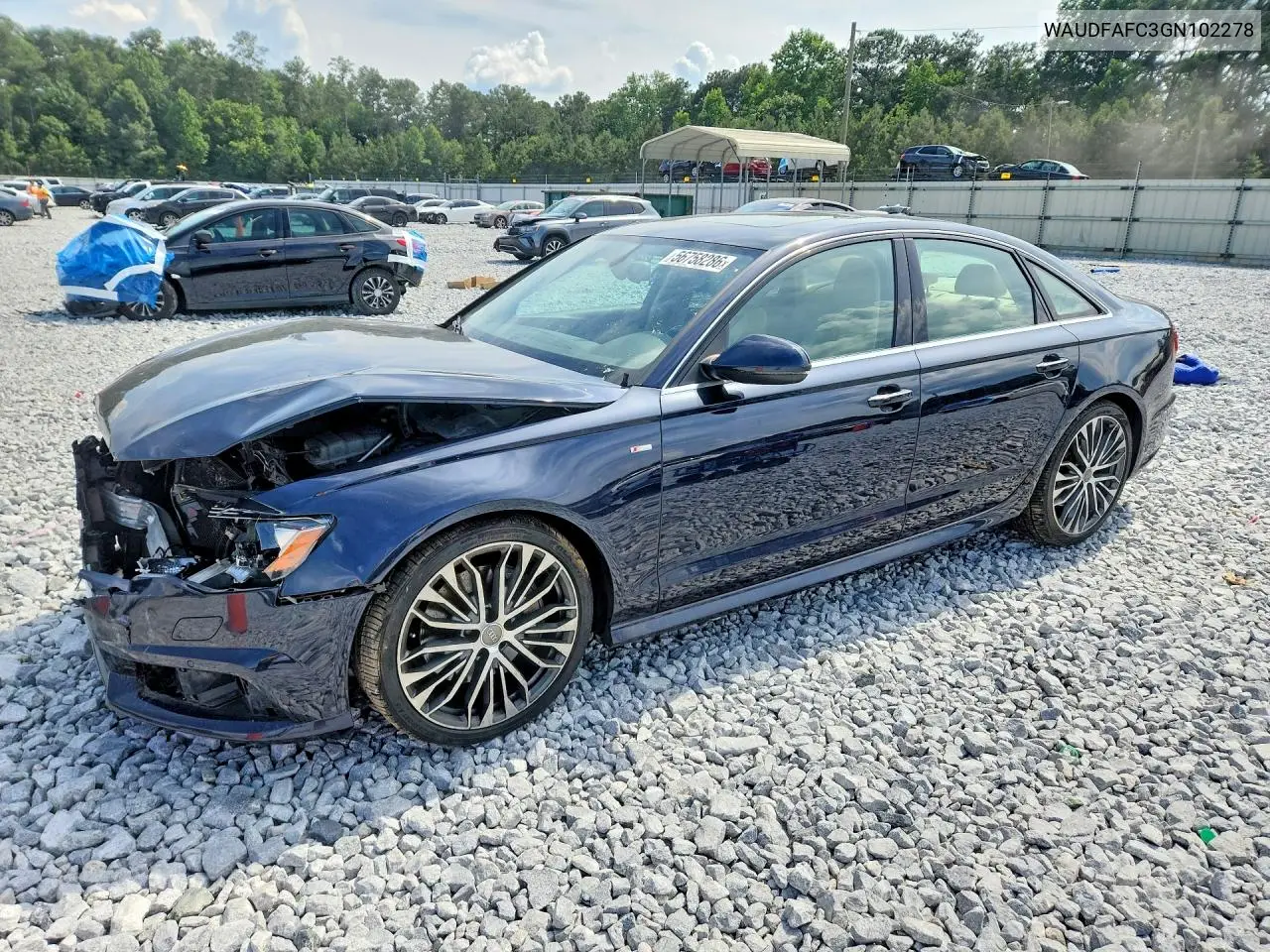 2016 Audi A6 Premium Plus VIN: WAUDFAFC3GN102278 Lot: 56758286