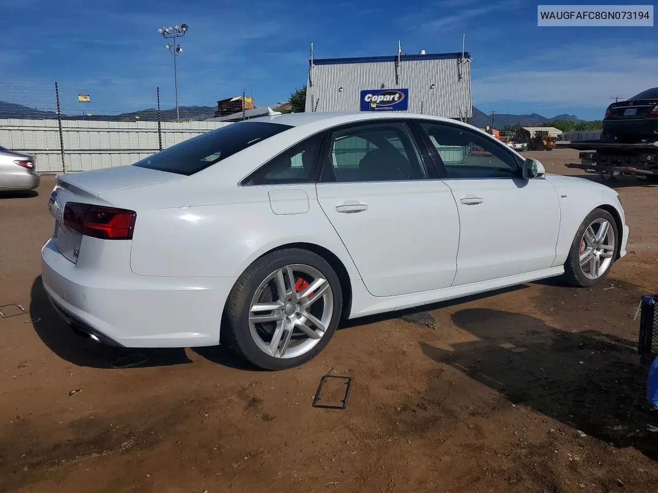 2016 Audi A6 Premium Plus VIN: WAUGFAFC8GN073194 Lot: 57904986