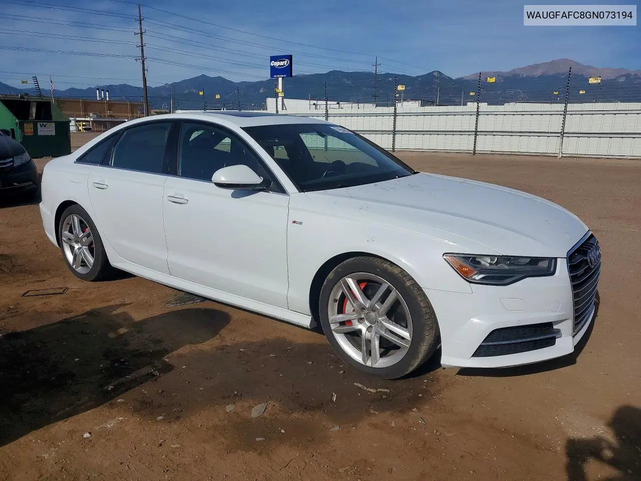 2016 Audi A6 Premium Plus VIN: WAUGFAFC8GN073194 Lot: 57904986