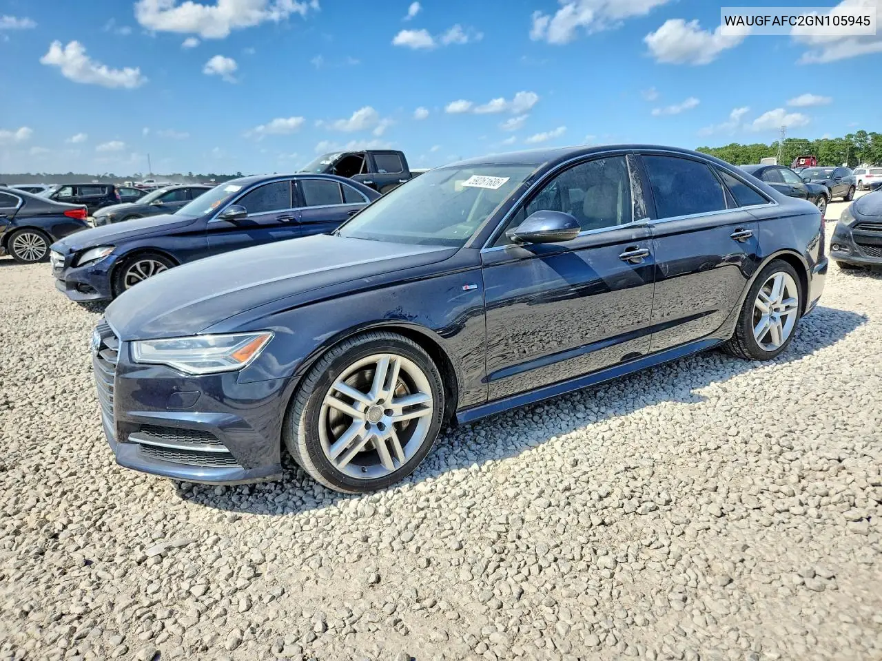 2016 Audi A6 Premium Plus VIN: WAUGFAFC2GN105945 Lot: 59261686